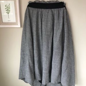 Zara Gingham Midi Skirt